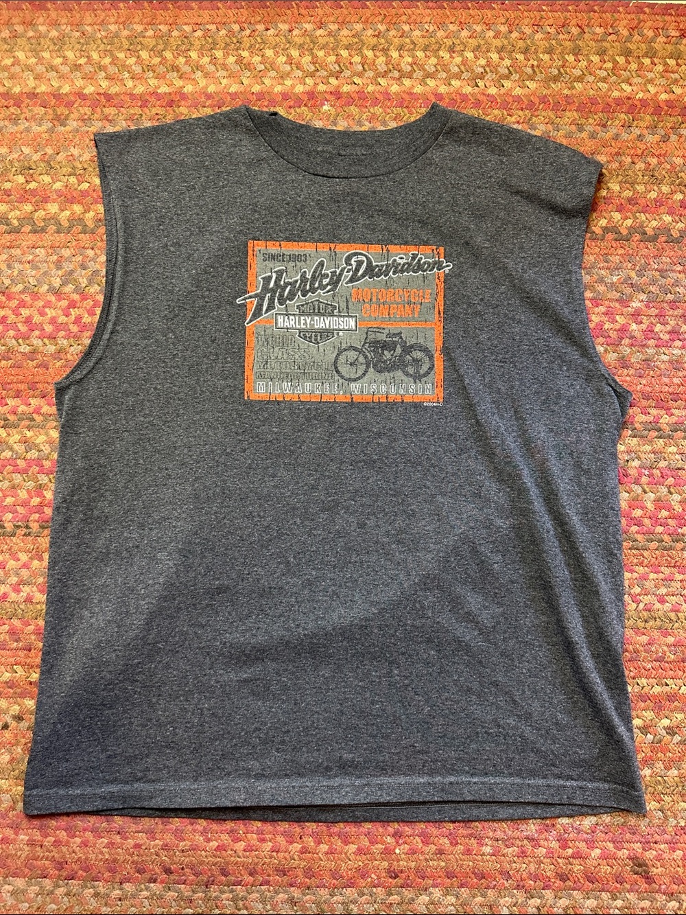 VTG COLORADO Harley-Davidson GREY Sleeveless Graphic Tank